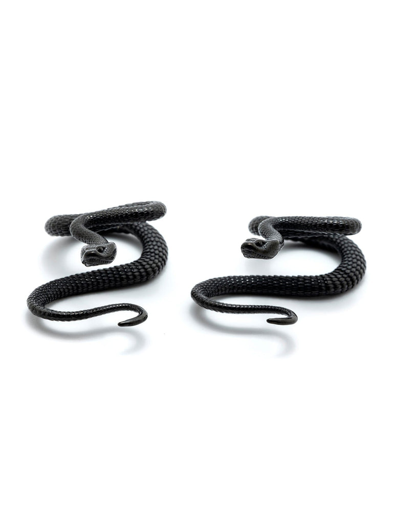 Black Snakes For Ya Ears Steel Hangers