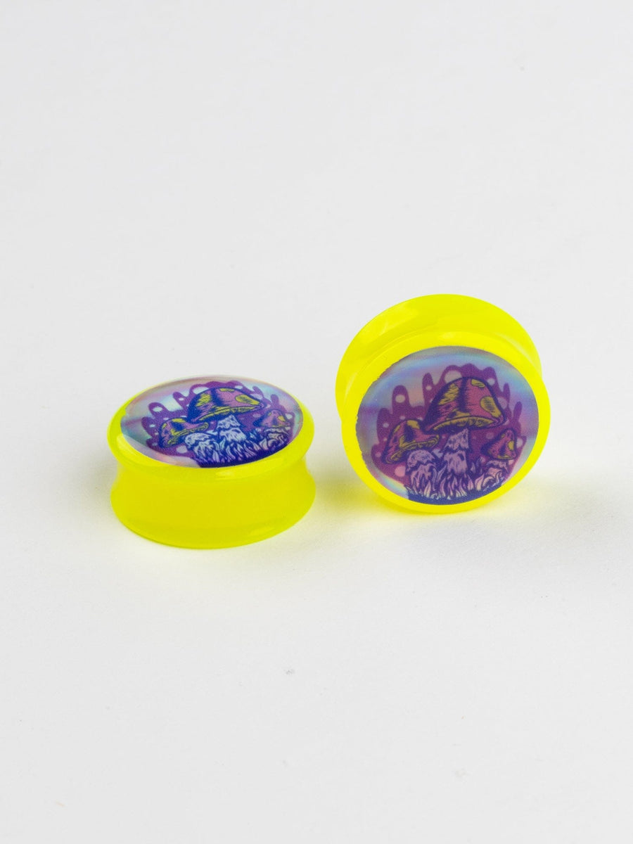 Holographic Plugs Mushroom Gauges