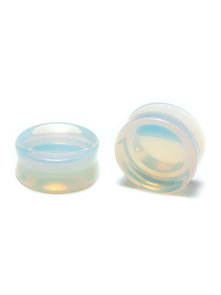 Opal Concave Stone Plugs