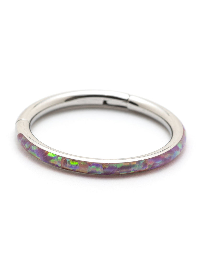 Pink Opal Ring Steel Clicker