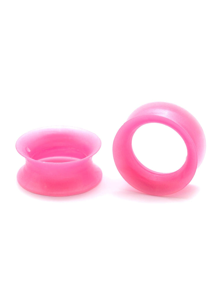 UV Pink Pearl Silicone Ear Skins