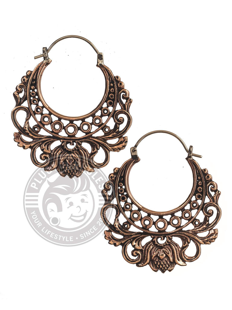 Freesia Filigree Copper Earrings