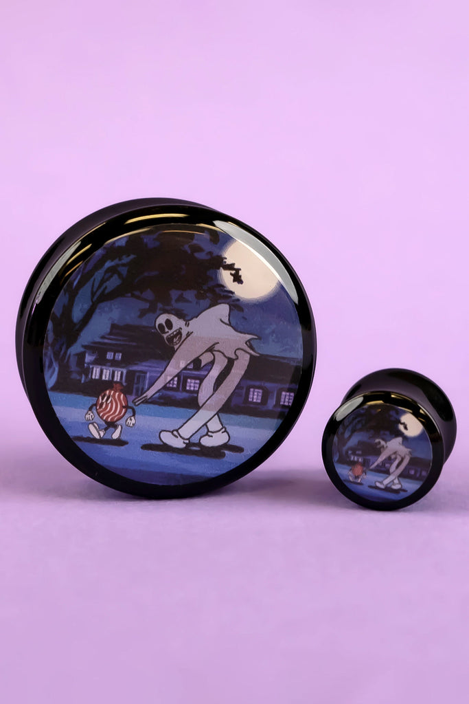 Ghost With Teeth Candy Acrylic Image Plugs