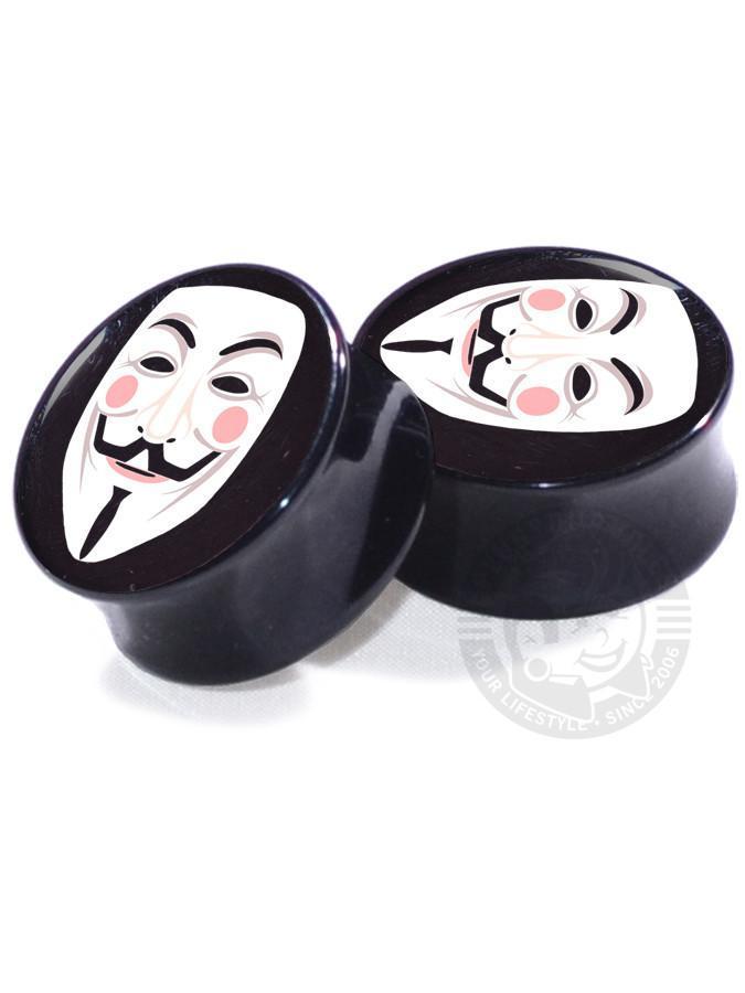 Guy Fawkes Mask - Image Plugs