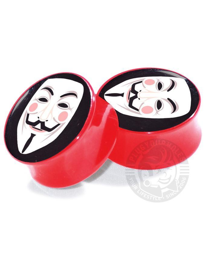 Guy Fawkes Mask - Image Plugs