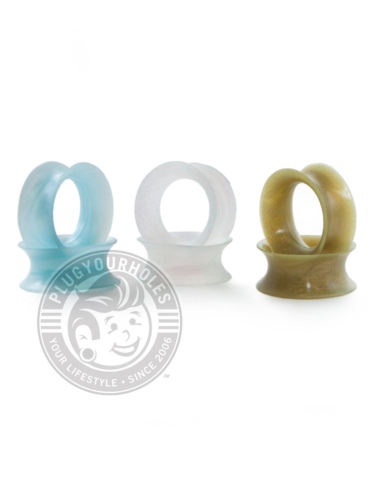 Winter Silicone Ear Skins - 3 Pack [Snow Pearl, Ocean Blue Pearl, Gold Pearl]