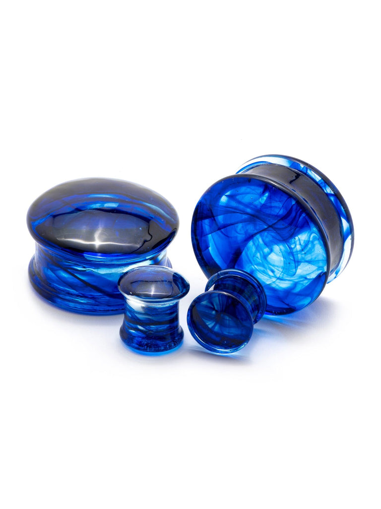 Blue Smoke Pyrex Glass Plugs