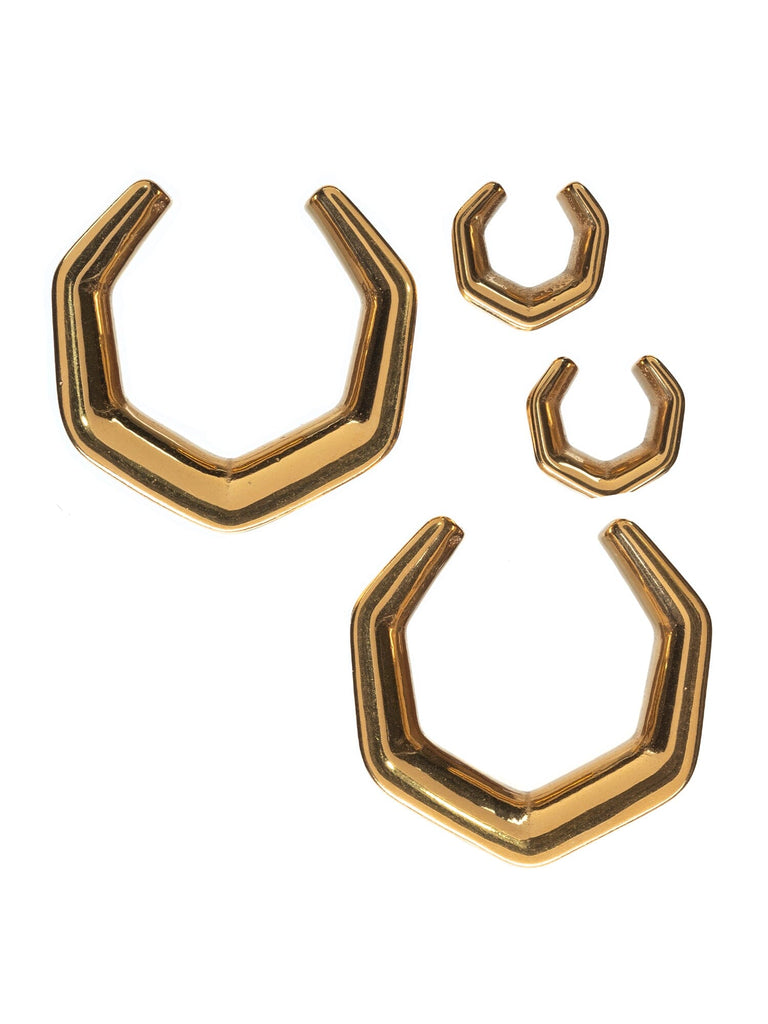 Gold Hexagon Steel Saddles