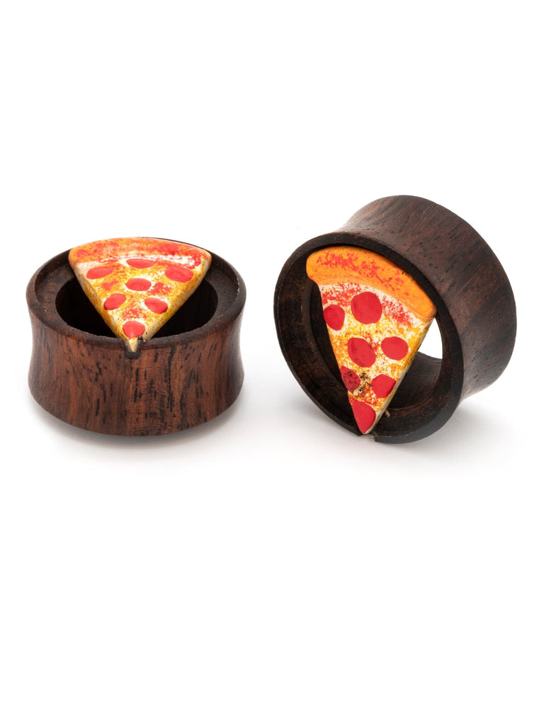 Pizza Slice Hand Painted Sono Wood Tunnels