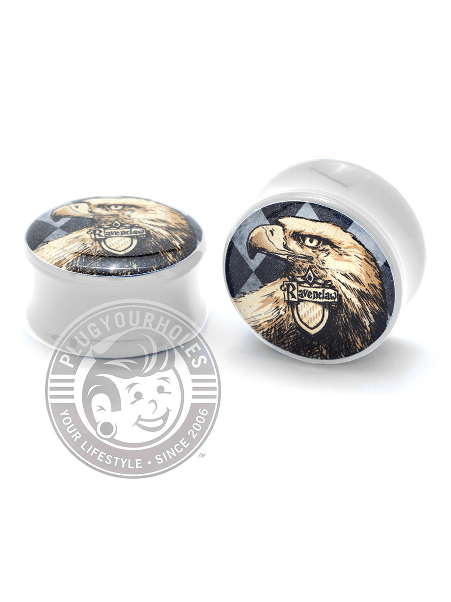 Ravenclaw House Crest Image Plugs, Hogwarts Gauges