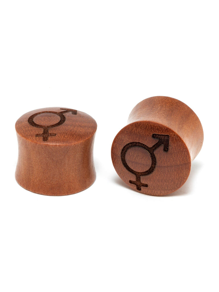 Symbols of Pride Engraved Wood Plugs