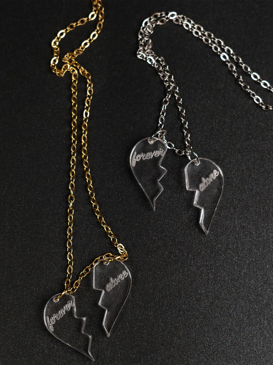 Matching broken hotsell heart necklaces