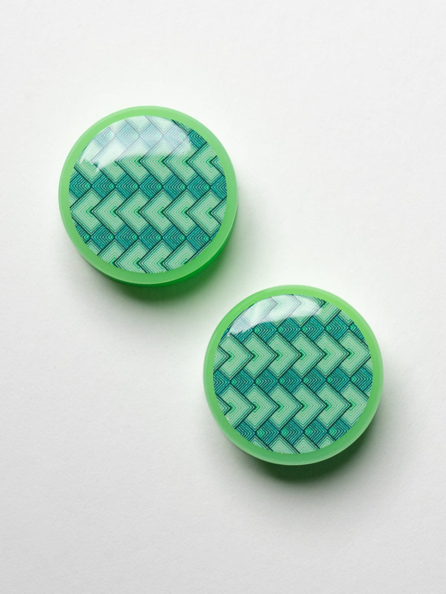 70's Inspired Acrylic Image Plugs | Groovy Patterns Guages ...