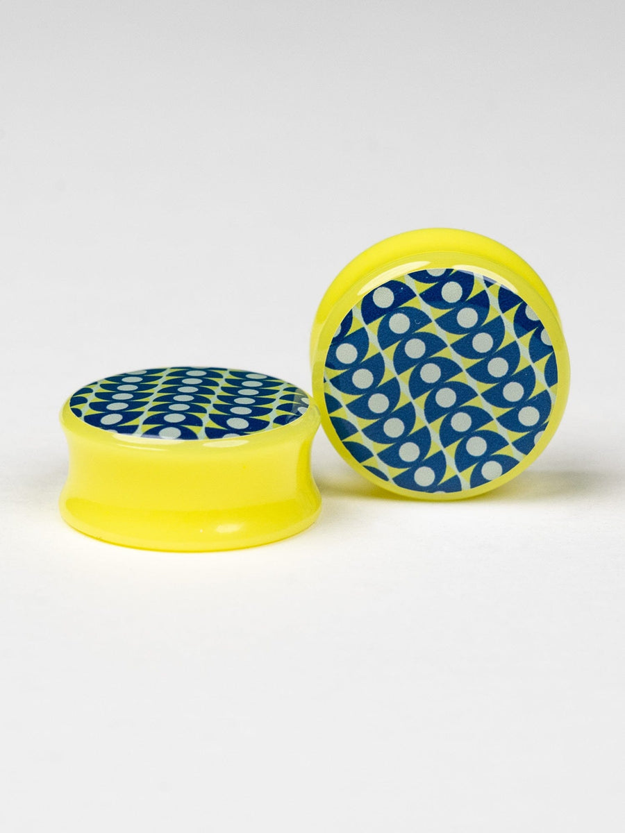 70's Inspired Acrylic Image Plugs | Groovy Patterns Guages ...