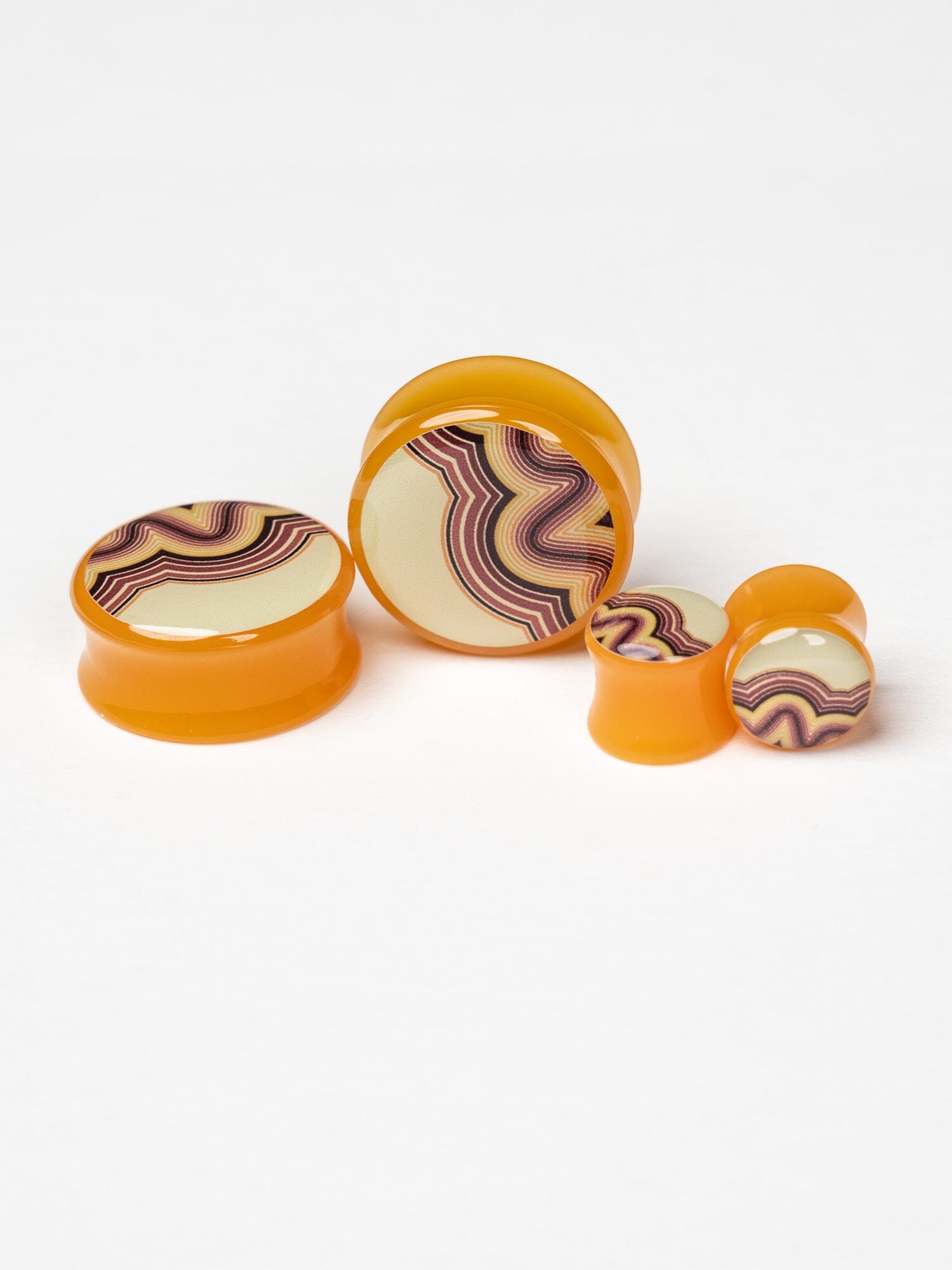 70's Inspired Acrylic Image Plugs | Groovy Patterns Guages ...