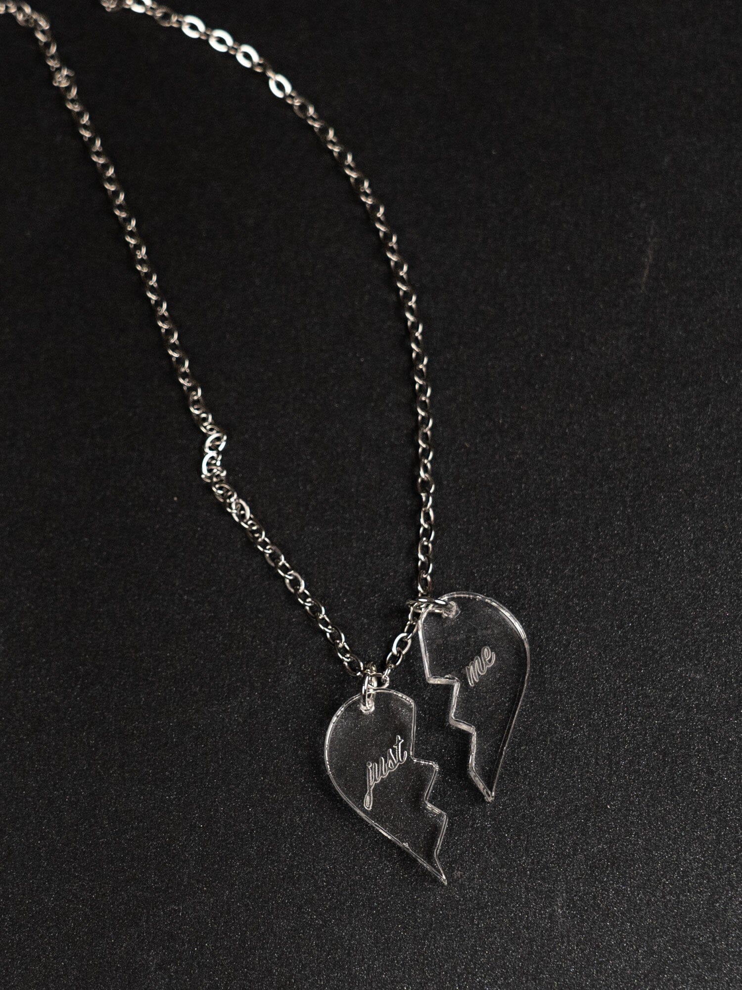 Metal Silver Love Heart Necklace Pendant, Size: Free at Rs 35/piece in  Panvel