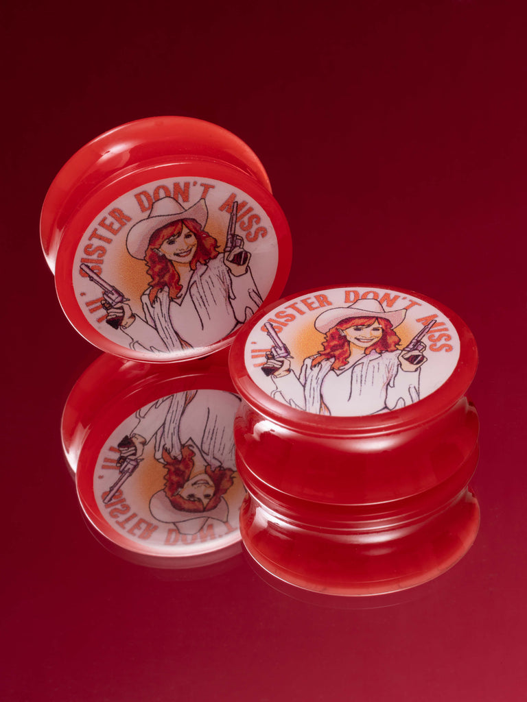 A Sister Don't Miss Acrylic Image Plugs