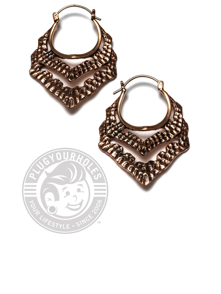 Bellona Copper Hoop Earrings