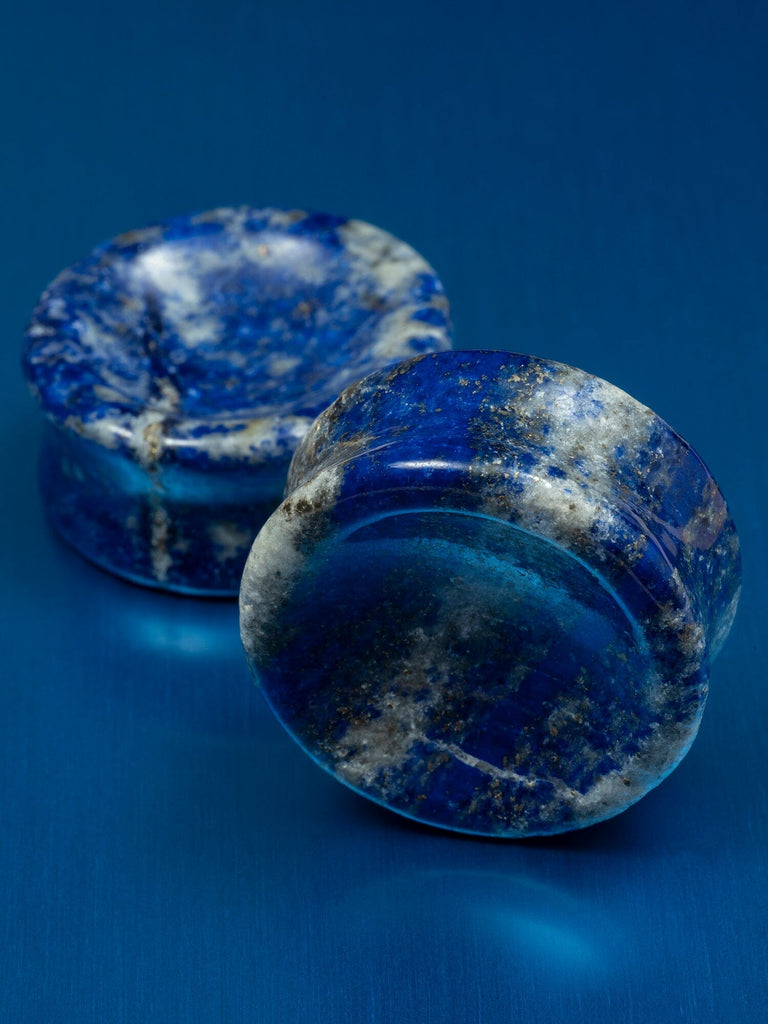Lapis Lazuli Concave Stone Plugs