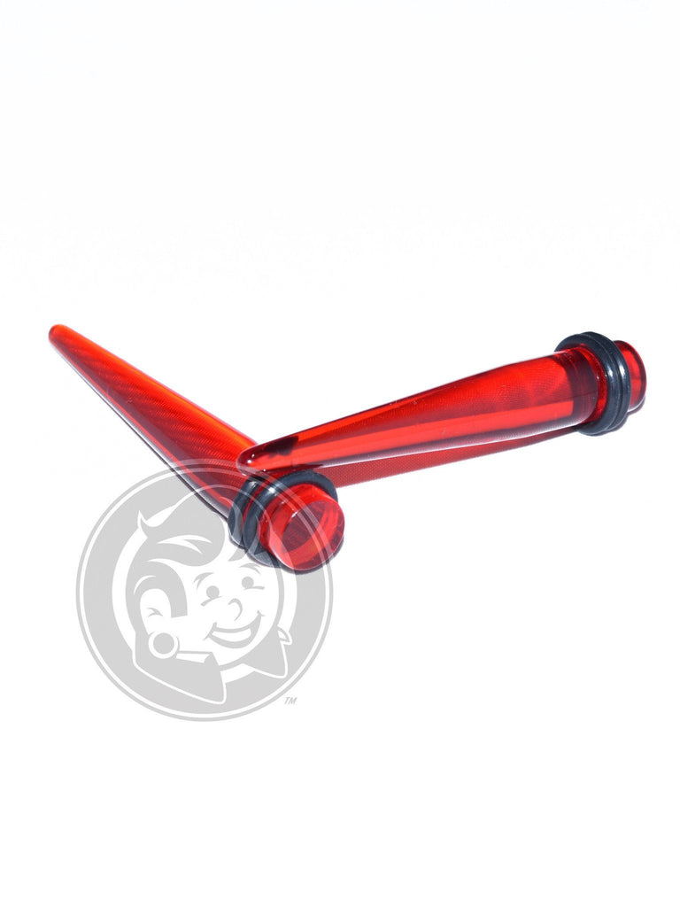 Red Acrylic Tapers
