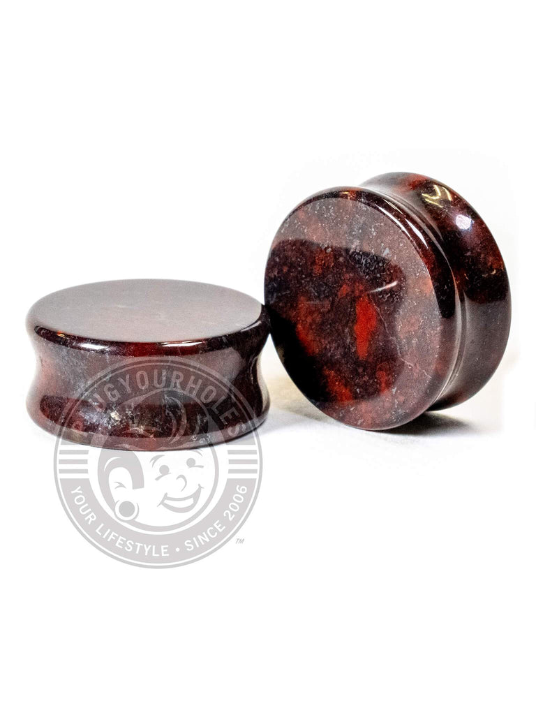 Red Jasper Stone Plugs